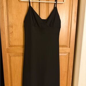 Express Elegant Black Spaghetti Strap Dress